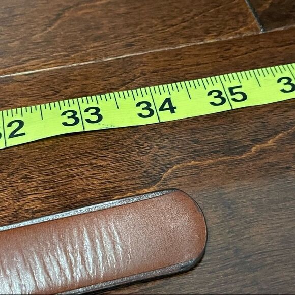 The Ritz Accessory Collection Genuine Leather Tan Cognac Color Belt - Picture 13 of 15